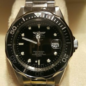 Brand New Invicta Pro Diver Black Dial Men's Watch